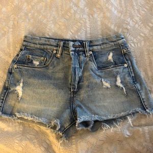 Blank jean shorts
